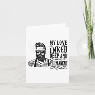 Mannen Tegen Anti Valentijnsdag Getatoeëerde Enkel Kaart