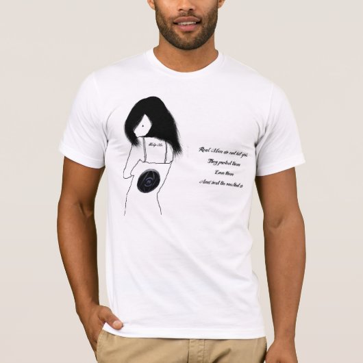 Mannen tegen geweld tegen vrouwen t-shirt (Voorkant)