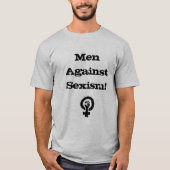 Mannen tegen het Shirt van het seksisme (Voorkant)