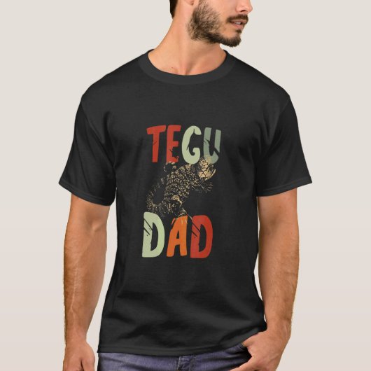 Mannen Tegu Dad Reptile Tegu Lizard Pet Tegu Owner T-shirt (Voorkant)