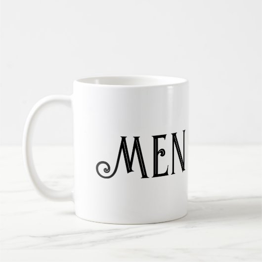 Mannen Tekst Valeria lettertype Drinkware Classic  Koffiemok (Links)