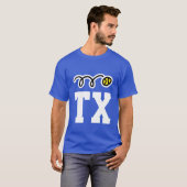 Mannen tennis apparel | Aangepast monogram op shir T-shirt (Voorkant volledig)