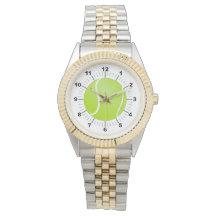 Mannen Tennis Ball Two-Tone armband horloge