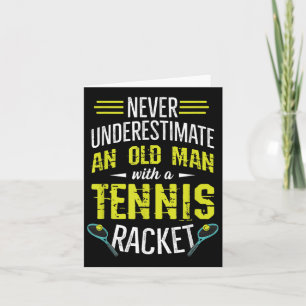 Mannen Tennis Court Quote voor je Tennis Player Gr Kaart