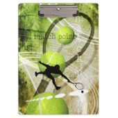 mannen tennis graphics klembord (Voorkant)