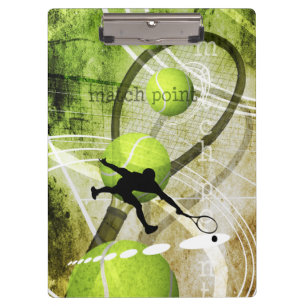 mannen tennis graphics klembord