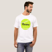 Mannen Tennis Practice Team Naam Long-Sleeve Shirt (Voorkant volledig)