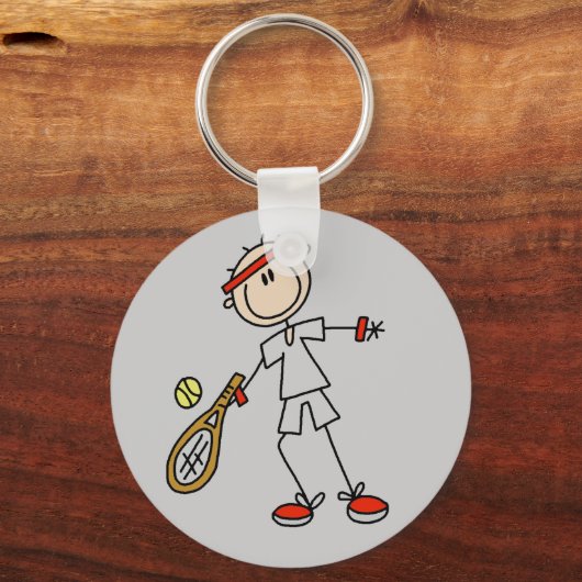 Mannen Tennis Sleutelhanger (Voorkant)
