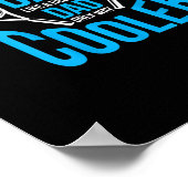 mannen tennis vader grappig schattig fars dag poster (Hoek)