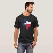Mannen Texas Flag Kaart T-shirt (Voorkant volledig)