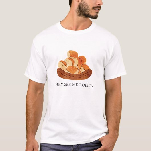 Mannen Thanksgiving Grappige Grafische Tshirt Roll (Voorkant)
