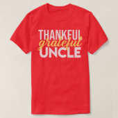 Mannen Thanksgiving Grateful oom T-shirt (Design voorkant)