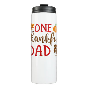 Mannen Thanksgiving matching familie Turkije Shirt Thermosbeker