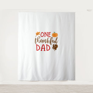 Mannen Thanksgiving matching familie Turkije Shirt Wandkleed