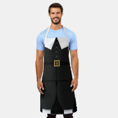 Mannen Thanksgiving Pilgrim Outfit Costume Schort (Gedragen)