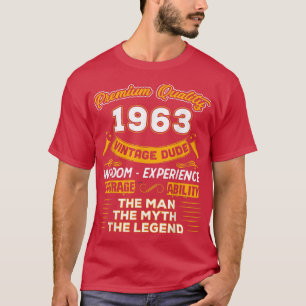Mannen The Man Myth Legend 1963 59th Birthday Gift T-shirt