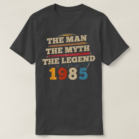 Mannen The Man Myth Legend 1985 37th Birthday Gift T-shirt (Design voorkant)