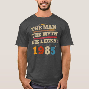 Mannen The Man Myth Legend 1985 37th Birthday Gift T-shirt