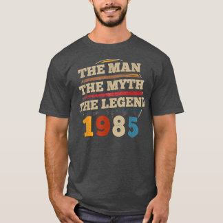 Mannen The Man Myth Legend 1985 37th Birthday Gift T-shirt