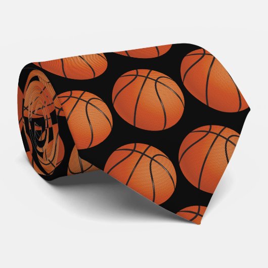 Mannen thema Basketball Stropdas (Opgerold)