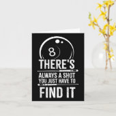 Mannen Theres altijd een schot grappig biljart zwe Kaart (Gele Bloem)