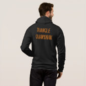 Mannen Tiger Bella Canvas Full Zipped Hoodie (Achterkant volledig)