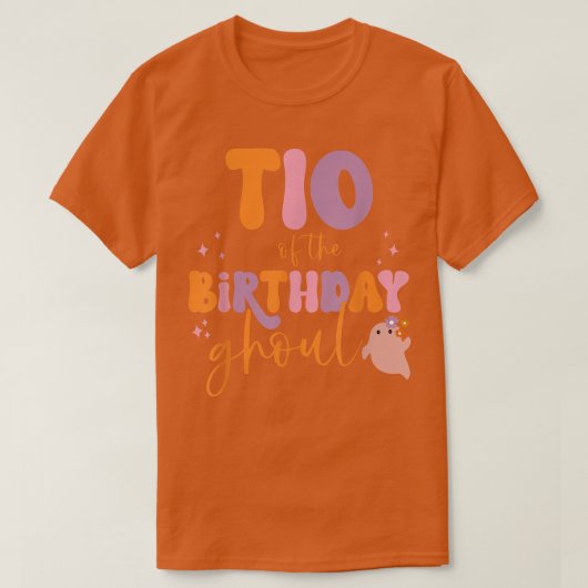 Mannen tio van de Birthday Ghoul Cute Ghost Halowe T-shirt (Design voorkant)