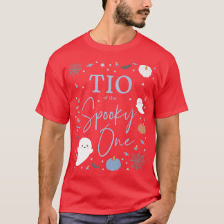 Mannen Tio van de Spooky One First Birthday Blue B T-shirt
