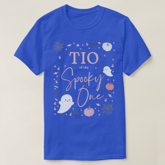 Mannen Tio van de Spooky One Girl First Birthday P T-shirt (Design voorkant)