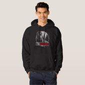 Mannen Tiosaurus rex dinosauriër Tio Saurus Vaderd Hoodie (Voorkant volledig)