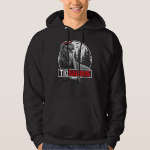 Mannen Tiosaurus rex dinosauriër Tio Saurus Vaderd Hoodie