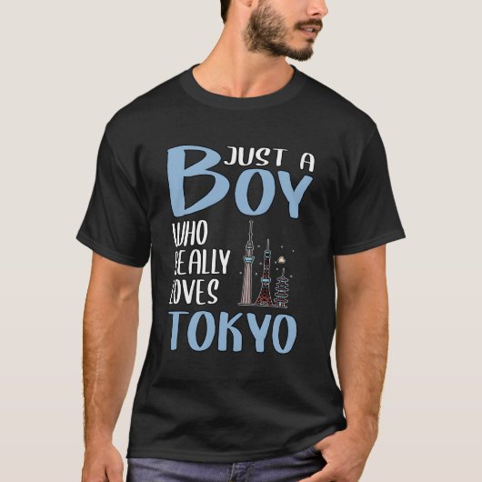 Mannen Tokyo Gift is gewoon een jongen die echt va T-shirt (Voorkant)