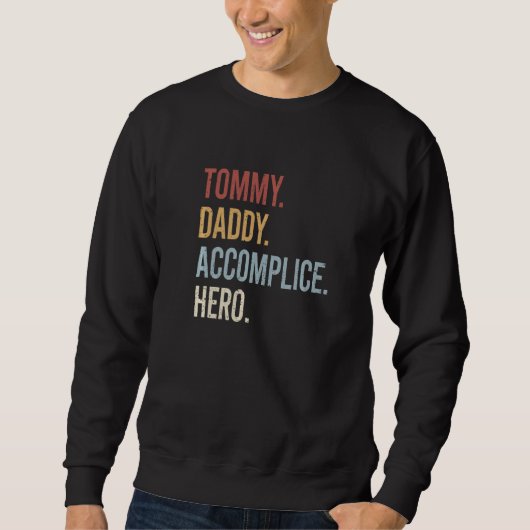 Mannen Tommy Daddy Medeplichtige Hero Retro Style Trui (Voorkant)