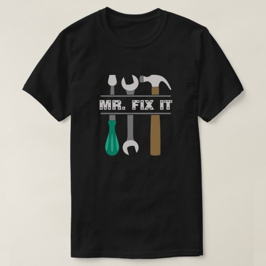 Mannen tools Mr. Fix. T-shirt (Design voorkant)