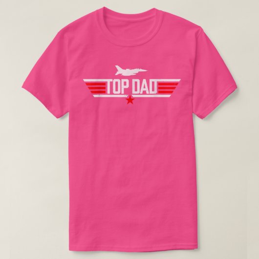 Mannen top dad top film pistool Jet Vaderdag (Design voorkant)
