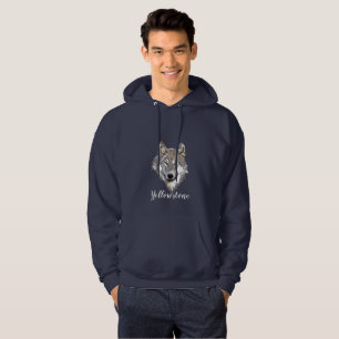 Mannen topgekleurd Sweatshirt Yellowstone Wolf