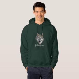 Mannen topgekleurd Sweatshirt Yellowstone Wolf