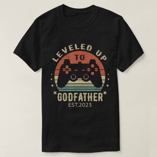 Mannen tot Godfather 2023 voor videogamer T-shirt (Design voorkant)