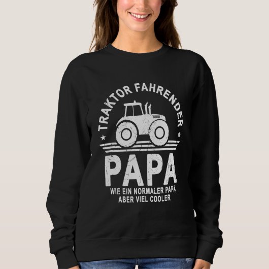 Mannen tractor Moving Dad Farmer Farmer Trui (Voorkant)