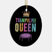 Mannen TRAMPOLINE QUEEN Gymnastiekteam Gymnast Keramisch Ornament (Rechts)