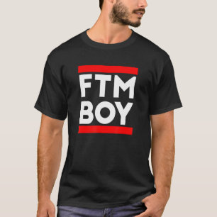 Mannen Trans Boy FTM-ontwerp T-shirt