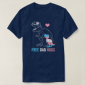 Mannen trans Vrij vader Hugs Dinosaur Rex papa T-shirt (Design voorkant)