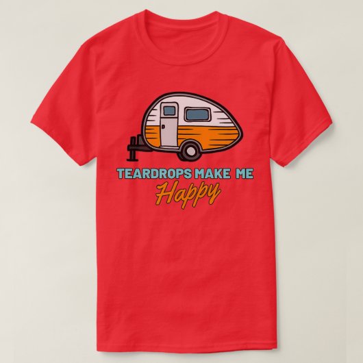 Mannen trappelCamper Accessoires Oranje Teardrop T T-shirt (Design voorkant)