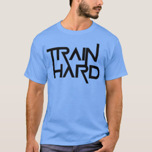 Mannen TREIN HARDE fitness fitnesskleding Bodybuil T-shirt