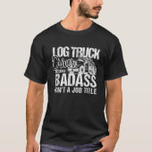 Mannen treinstel voor handbagage in Funny Log Truc T-shirt (Voorkant)