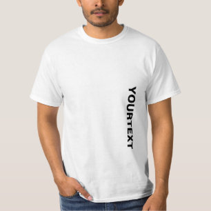 Mannen trekjes elegant toevoegen je woord modern t-shirt