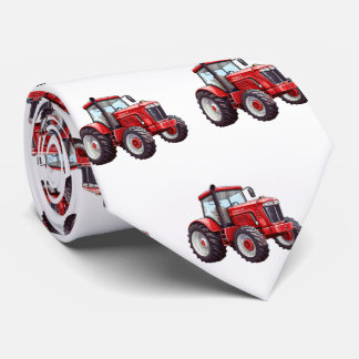Mannen-trekker van rood Boerderij Stropdas