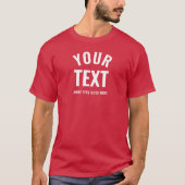 Mannen Trendy Elegant Modern Beste Kardinaal Rood T-shirt (Voorkant)