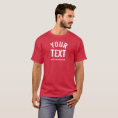 Mannen Trendy Elegant Modern Beste Kardinaal Rood T-shirt (Voorkant volledig)