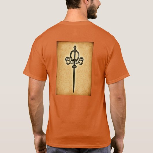 Mannen trendy logo T-shirt (Achterkant)